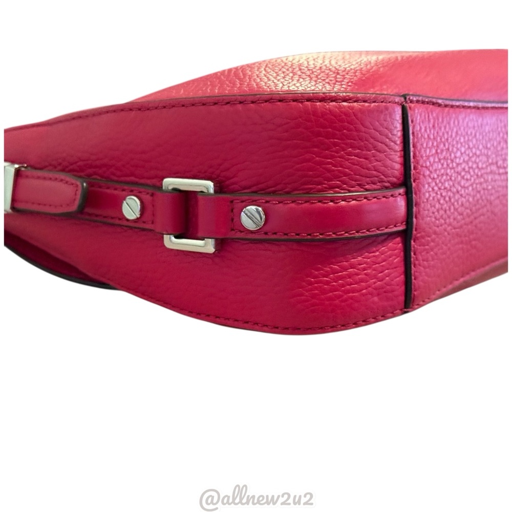 Michael Kors Medium Evie Flap Shoulder Bag Bright Red (pink) HP - Picture 9 of 14